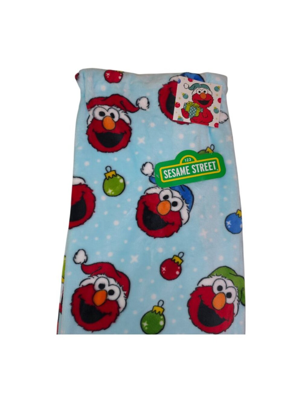 Sesame Street Elmo Plush Throw Blanket 50" X 70" Soft Polyester Christmas Theme